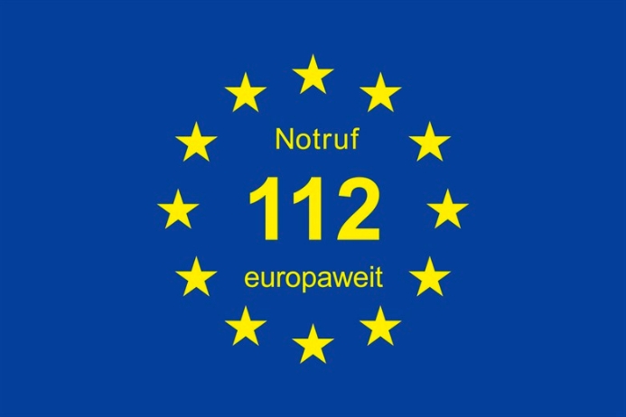 Logo Notruf 112 europaweit